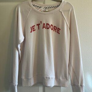 Sundry 'JE T'ADORE' Crew Neck Sweatshirt